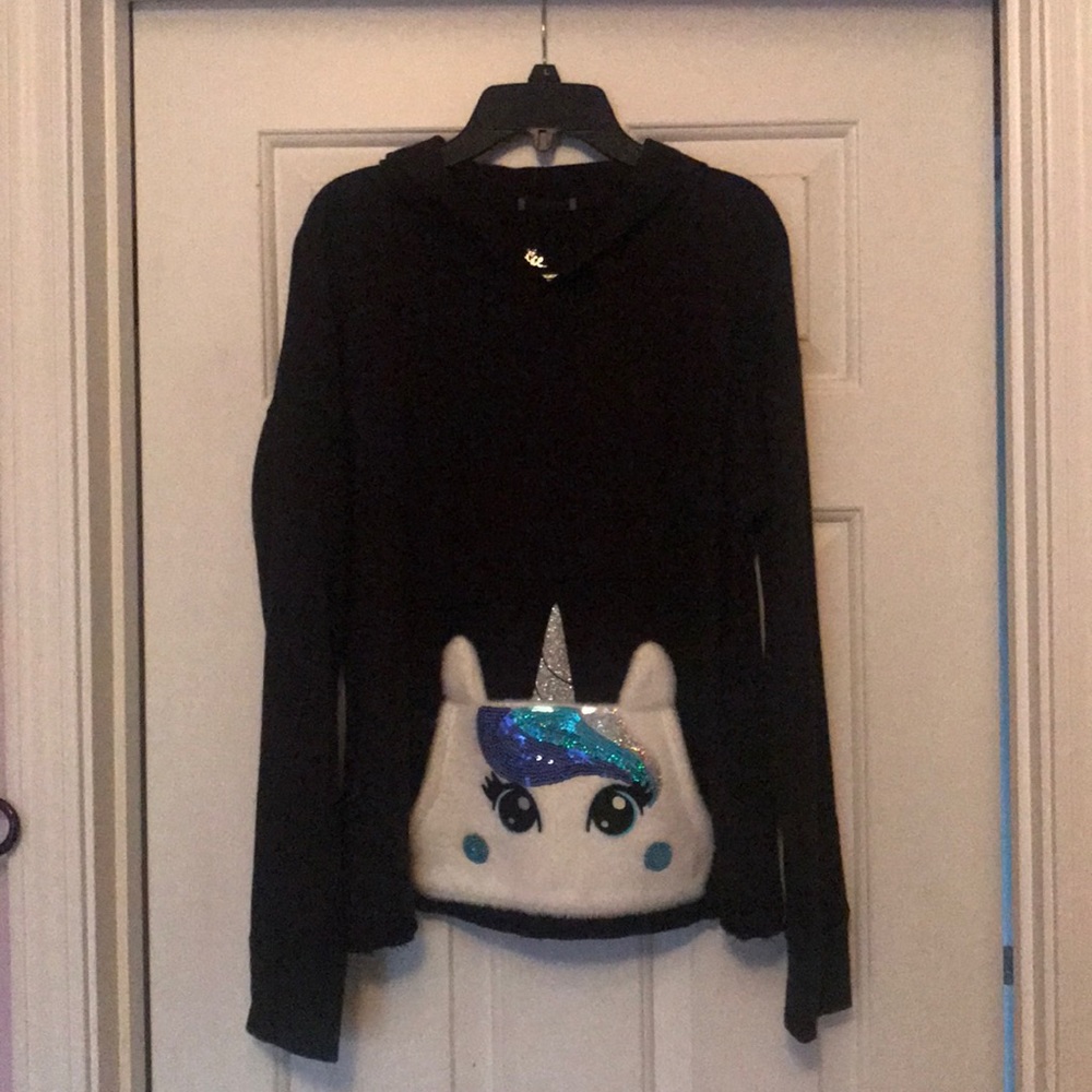 Justice Unicorn Long sleeve hoodie